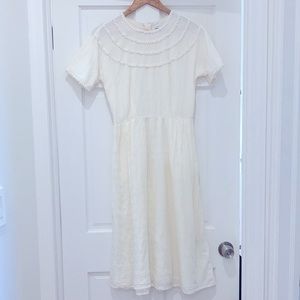 & Other Stories size US 6 color cream dress